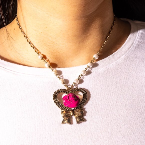 Betsey Johnson Jewelry - Betseyville/Betsey Johnson heart necklace